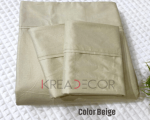 Sabanas color beige de Algodón de 300 hilos