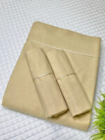 Sabana color beige gamuza de Algodón de 200 hilos - Imagen 2