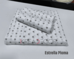 Sabana de algodon de 200 hilos diseño estrella ploma - Imagen 2