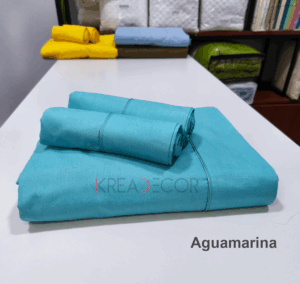 Sabanas color agua marina de Algodón de 200 hilos