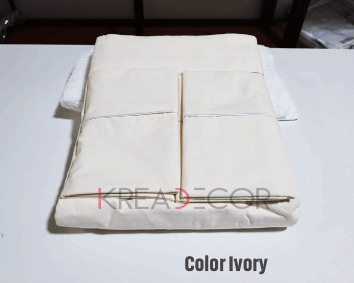 Sabanas color Ivory Algodón de 200 hilos - Imagen 2
