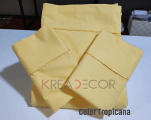 Juego de Sabanas color Tropicana Algodón de 200 hilos
