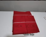 Sabana color rojo de Algodón de 200 hilos - Imagen 2