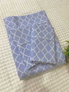 Sabanas de algodon de 200 hilos diseño Nube Celeste