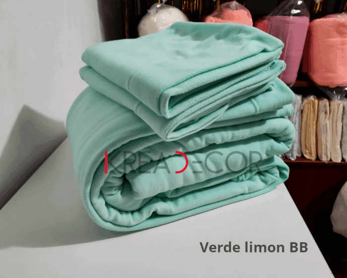 Sabanas Micropolar color Verde limón Bb - Imagen 2