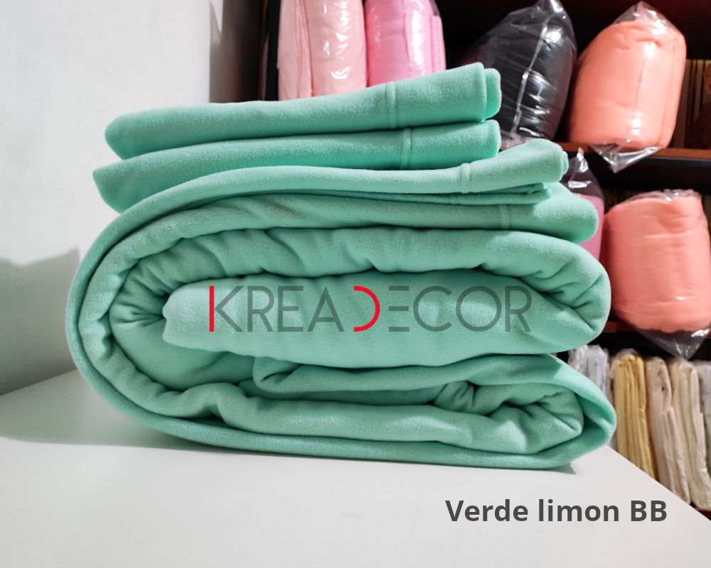 sabana micropolar color verde limon bb Sabanas Micropolar color Verde limón Bb - Imagen 1