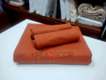 Sabanas color ladrillo o rust de Algodón de 200 hilos - Imagen 2