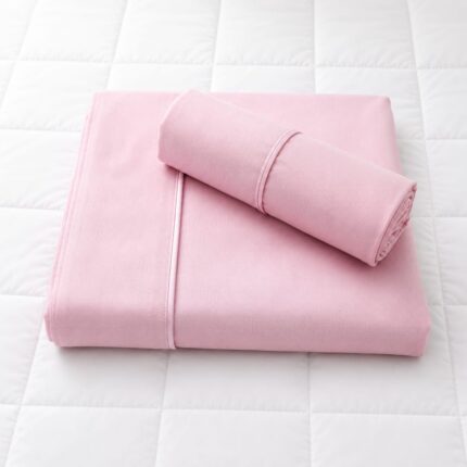 Sabanas color rosado bebe de Algodón de 200 hilos