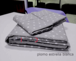 Sabanas color plomo con estrella blanca - Imagen 2