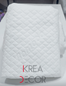 Protector de colchon en tela bambu diseño rombo pequeño