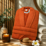 Salida de Baño waffle color rust de 450 gramos